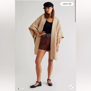 Free People All I Need Cozy Hooded Duster
